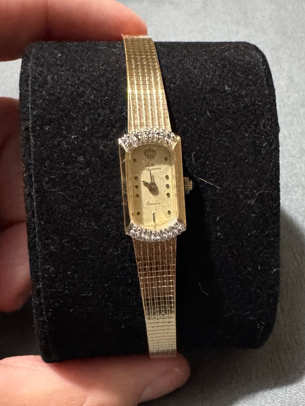 Gold Vintage Jules Jurgensen Watch - NEEDS BATTERY